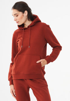 Dames Hoodie Gemberbruin