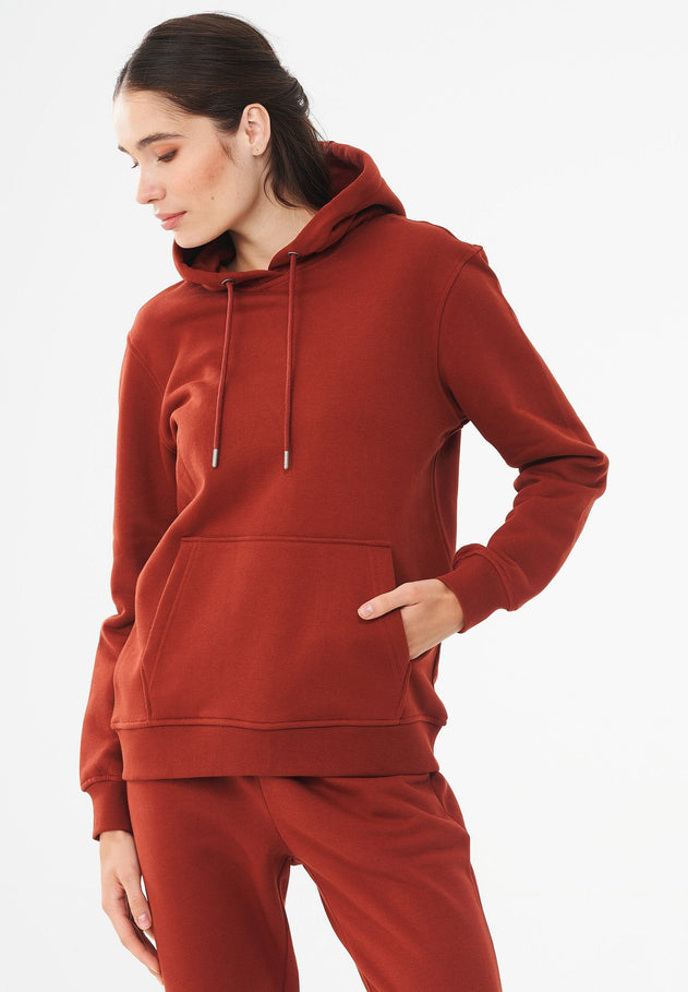 Dames Hoodie Gemberbruin