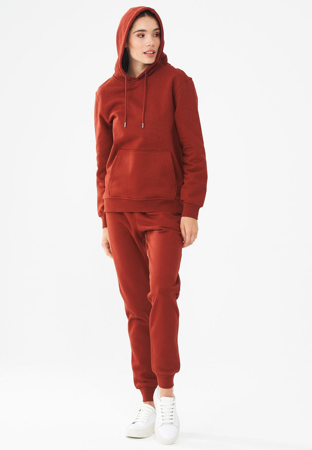 Dames Hoodie Gemberbruin