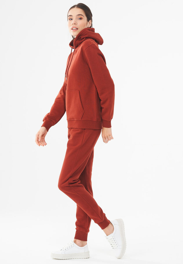 Dames Hoodie Gemberbruin