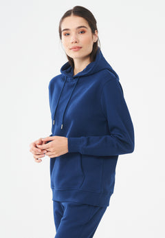 Dames Hoodie Marineblauw