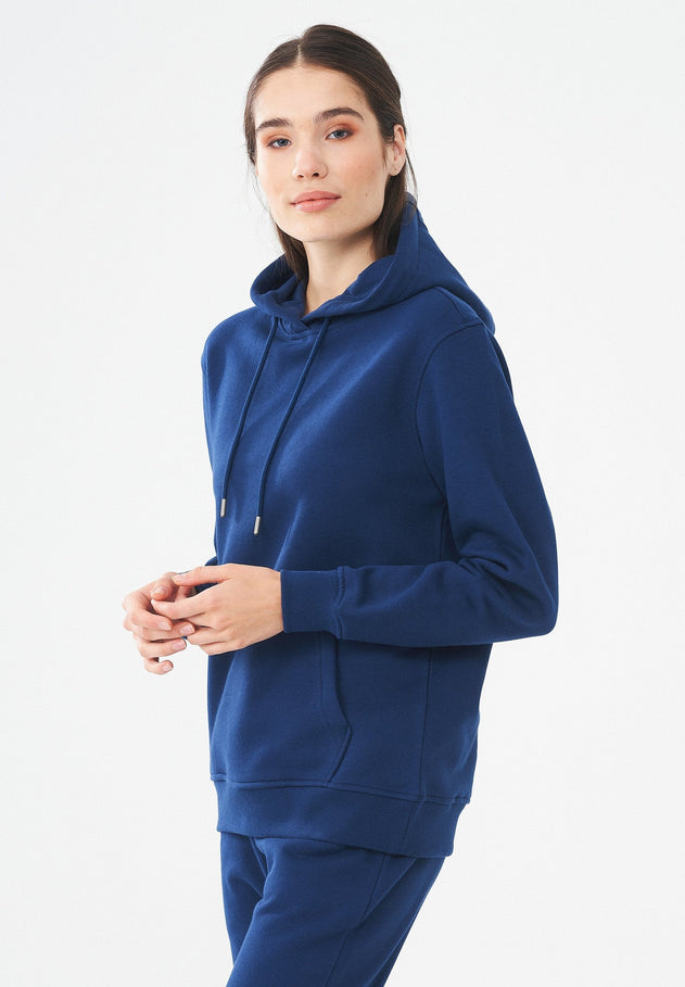 Dames Hoodie Marineblauw
