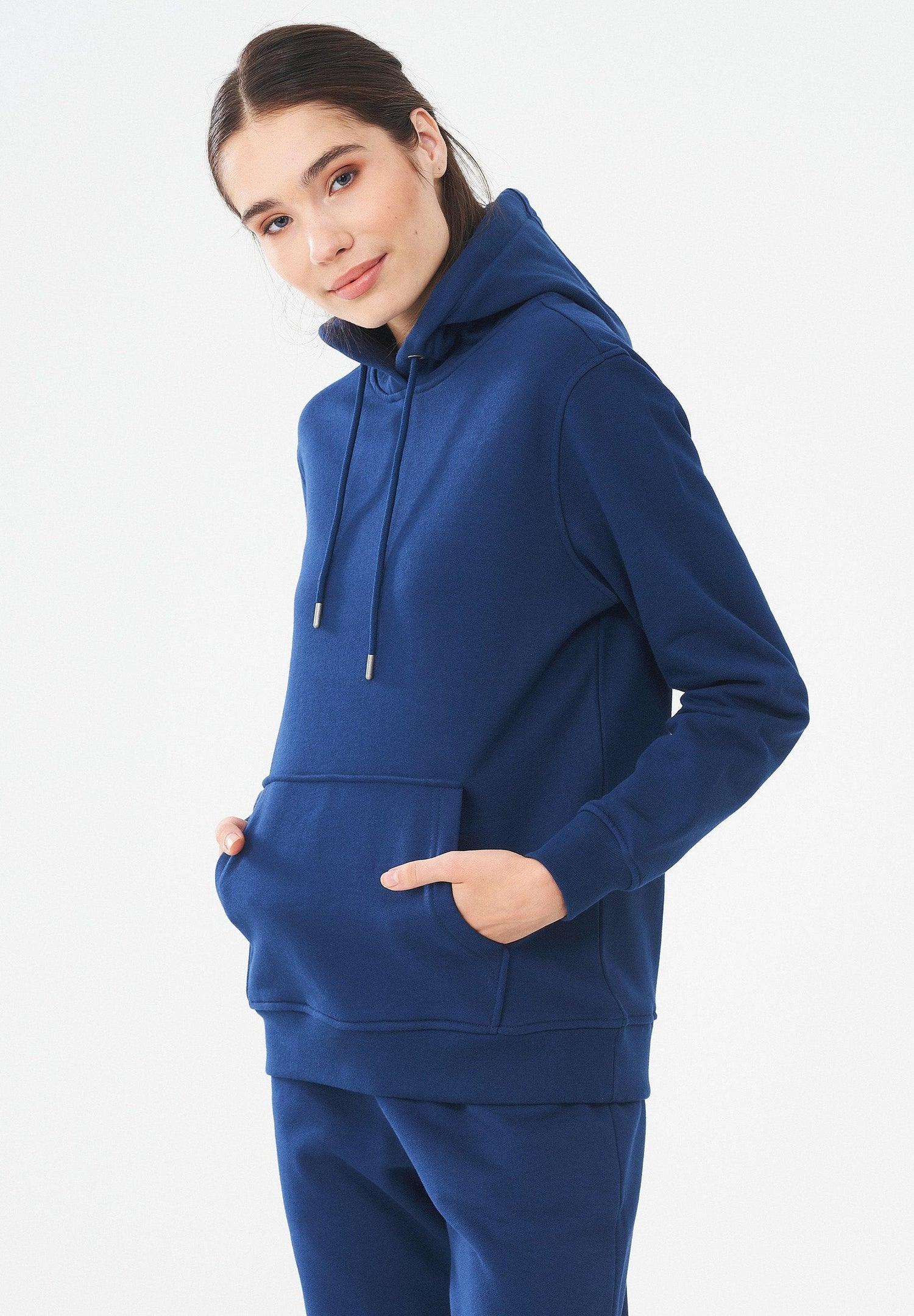 Dames Hoodie Marineblauw