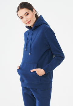Dames Hoodie Marineblauw
