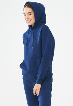 Dames Hoodie Marineblauw