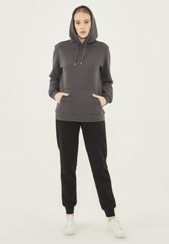 Dames Hoodie Asfalt