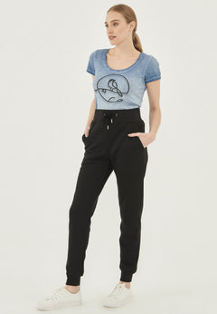 Hoge taille Joggingbroek Zwart