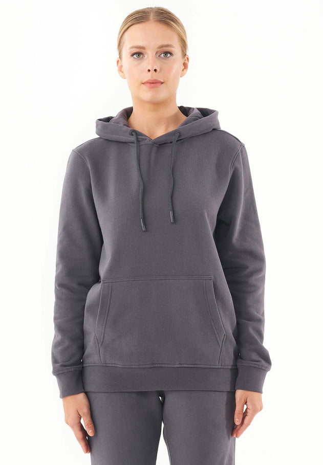 Dames Basic Soft Touch Hoodie Asfalt