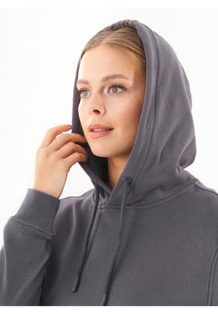 Dames Basic Soft Touch Hoodie Asfalt