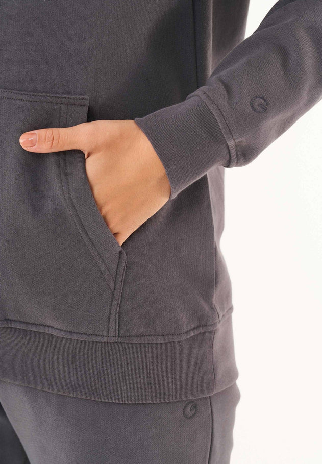 Dames Basic Soft Touch Hoodie Asfalt