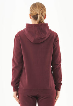 Dames Basic Soft Touch Hoodie Bordeaux