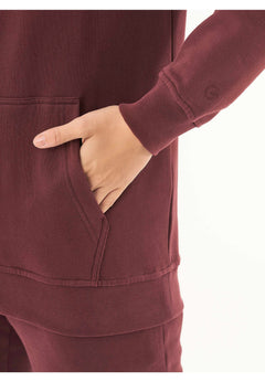 Dames Basic Soft Touch Hoodie Bordeaux