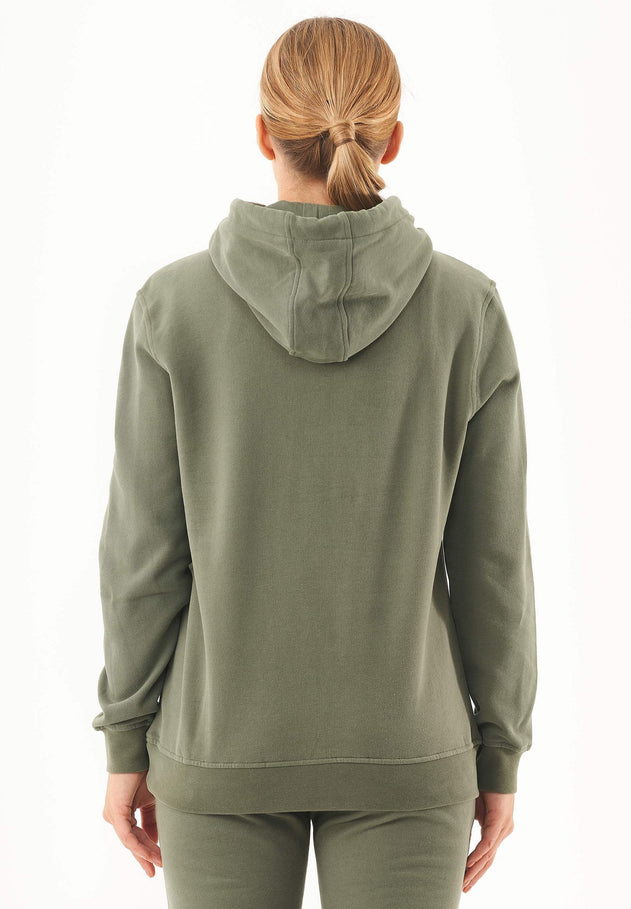 Dames Basic Soft Touch Hoodie Middenolijf