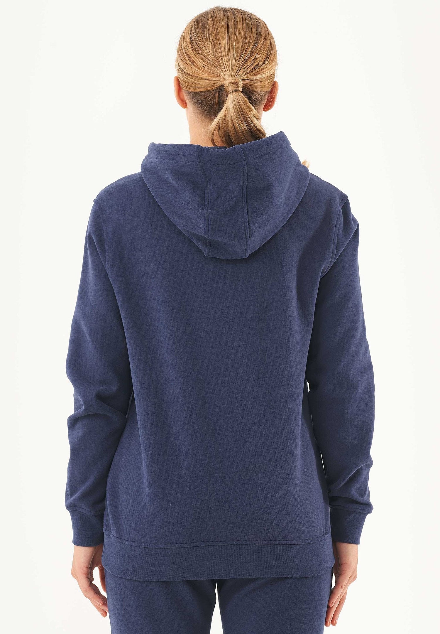 Dames Basic Soft Touch Hoodie Marineblauw