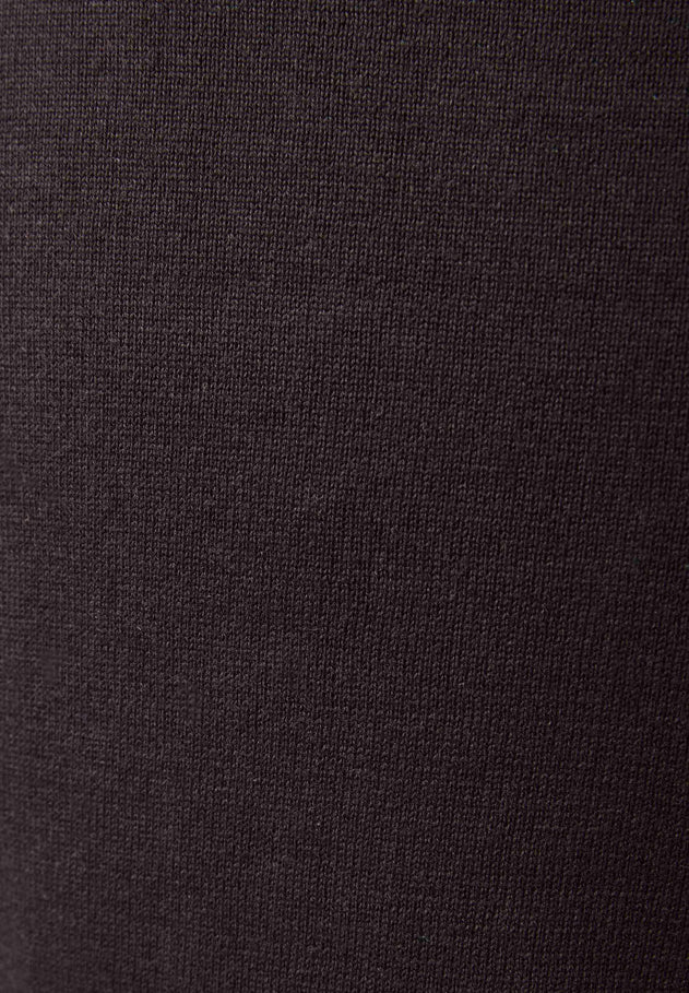 Women's Round Neck Organic Cotton Knit Black