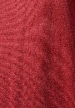 V-Neck Knitted Organic Cotton Sweater Merlot