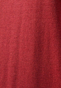 V-Neck Knitted Organic Cotton Sweater Merlot