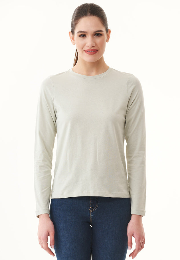 Women's Casual Long-Sleeved T-Shirt Olive Branch