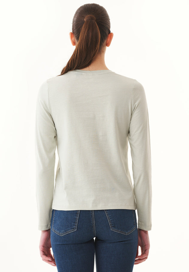 Women's Casual Long-Sleeved T-Shirt Olive Branch