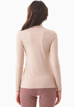 Women's Turtleneck Long-Sleeve Top Beige