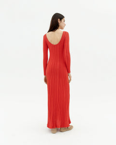 Riko Knit Maxi Dress Red