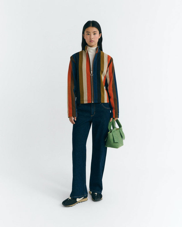 Burnley Ceci Jacket Orange Striped
