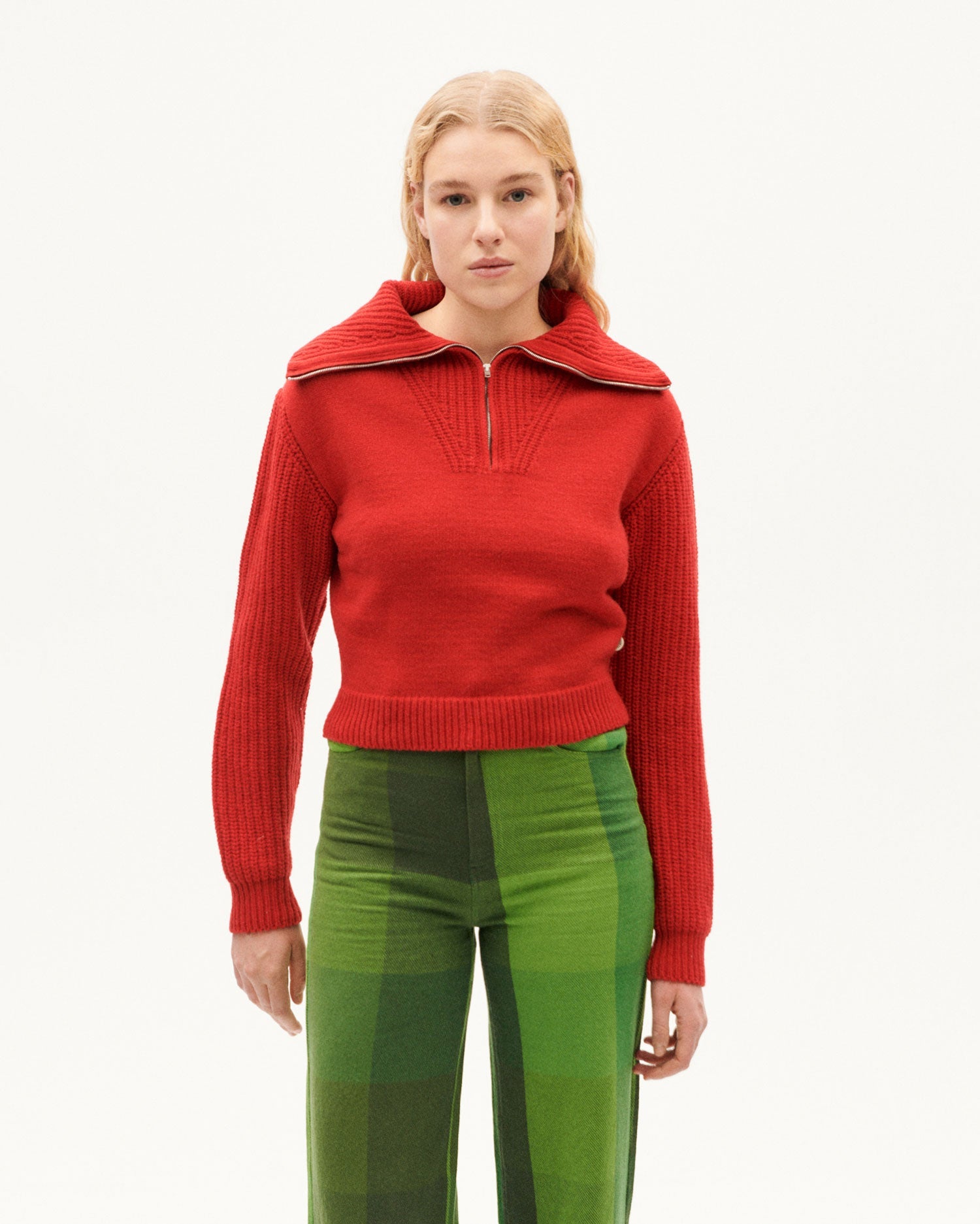 Red wool Tanit sweater