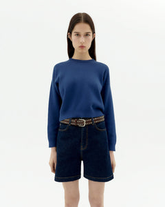 Philis Knitted Sweatshirt Blue