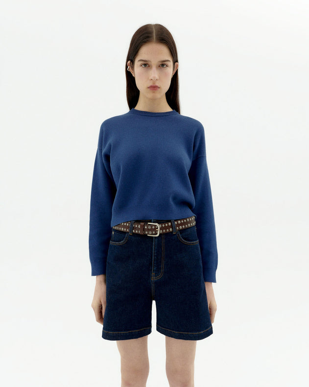 Philis Knitted Sweatshirt Blue