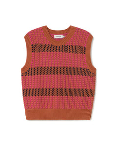 Aria Knitted Vest Multicolor