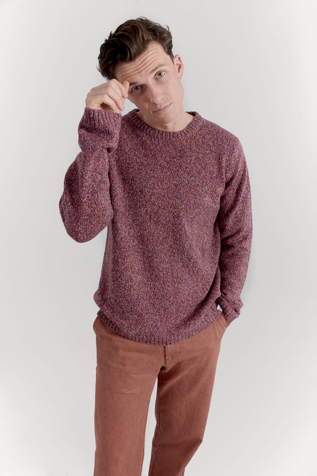 Wolf Merino Wool Jumper Cherry