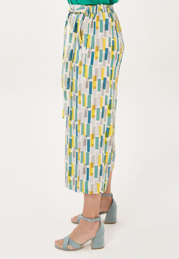 7/8-Lenght Tencel™ Lyocell Culottes All-Over Print