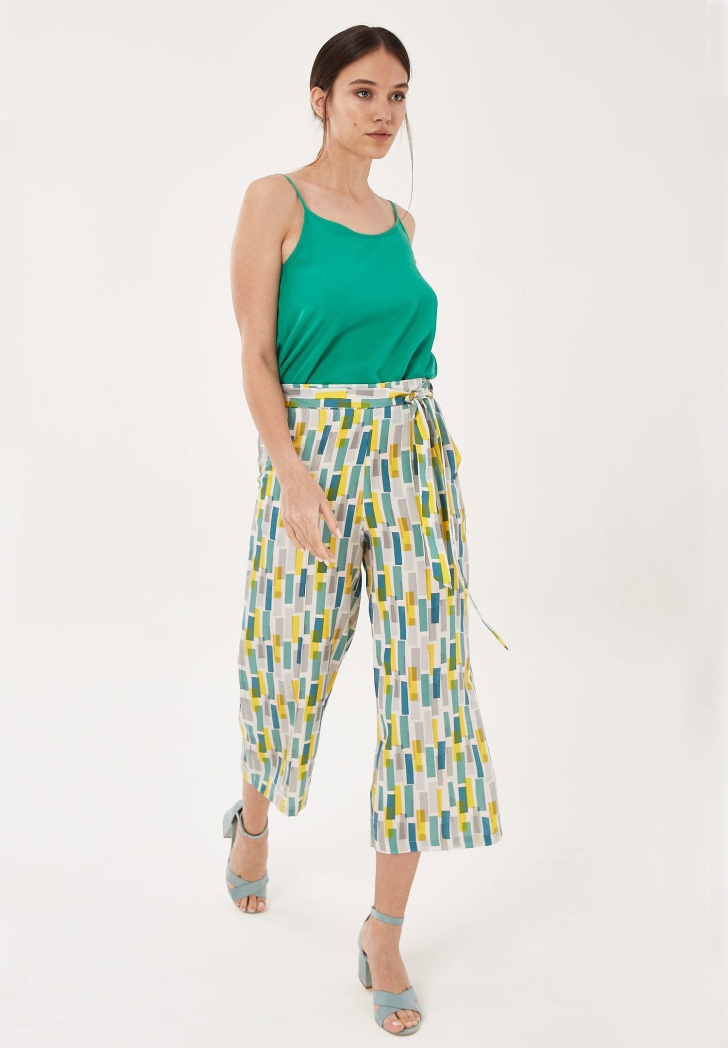7/8-Lenght Tencel™ Lyocell Culottes All-Over Print