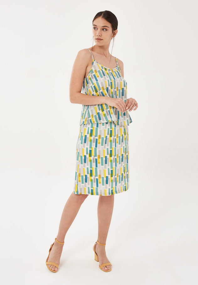 Dames Lyocell Grafische print Spaghettibandjestop