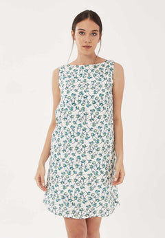 Tencel-lyocell Bloemenprint Minijurk