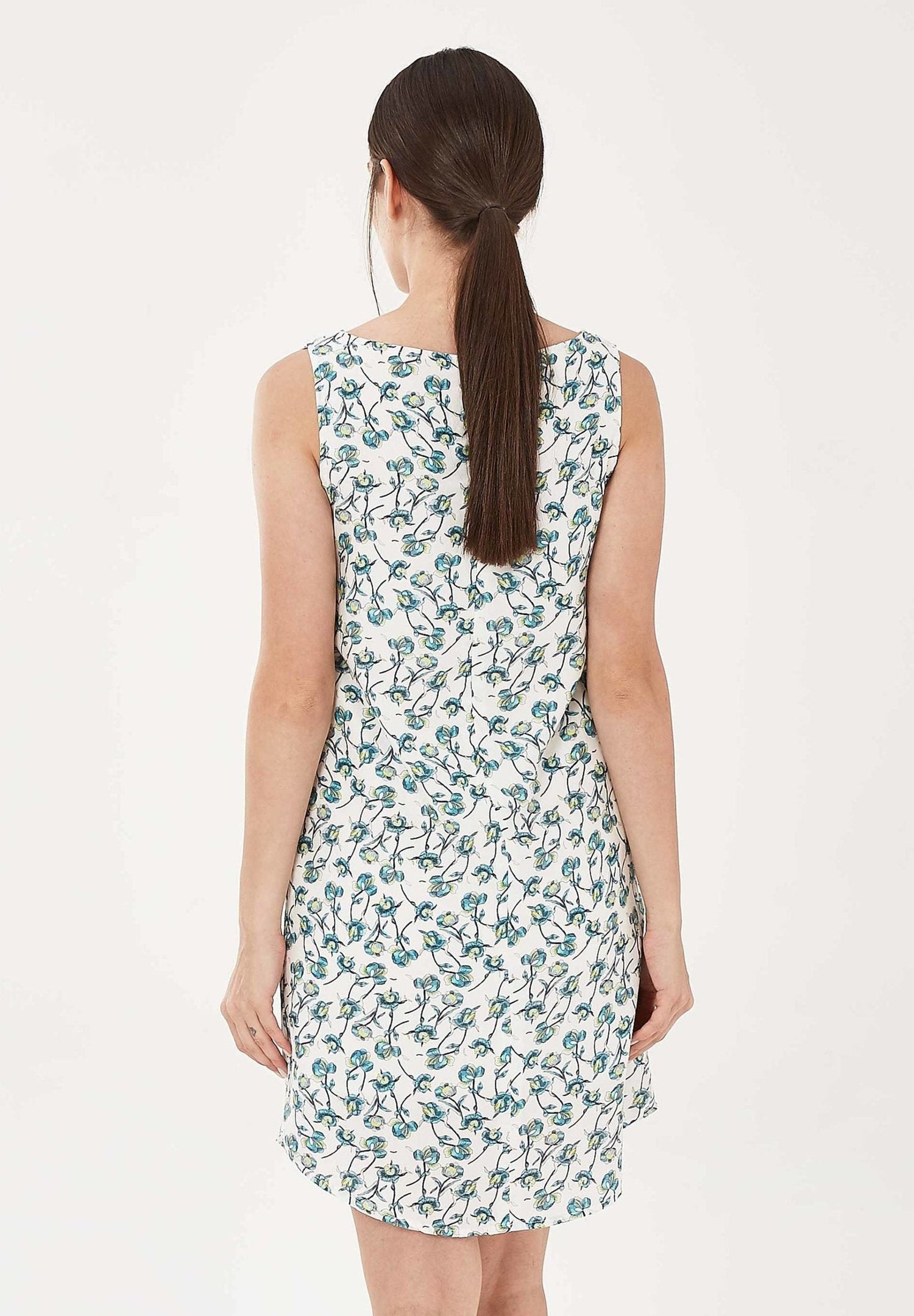 Tencel-lyocell Bloemenprint Minijurk