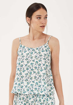 Dames Lyocell Bloemenprint Spaghettibandjestop