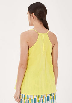 Dames Linnenmix Spaghettibandjestop Lemonade