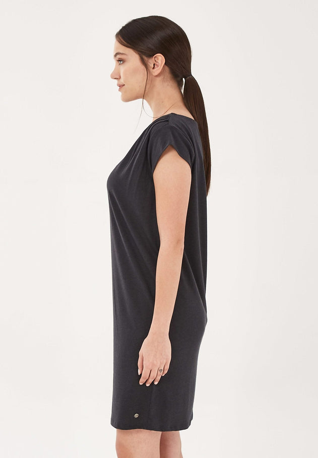 Lyocellmix Jersey Minijurk Onyx
