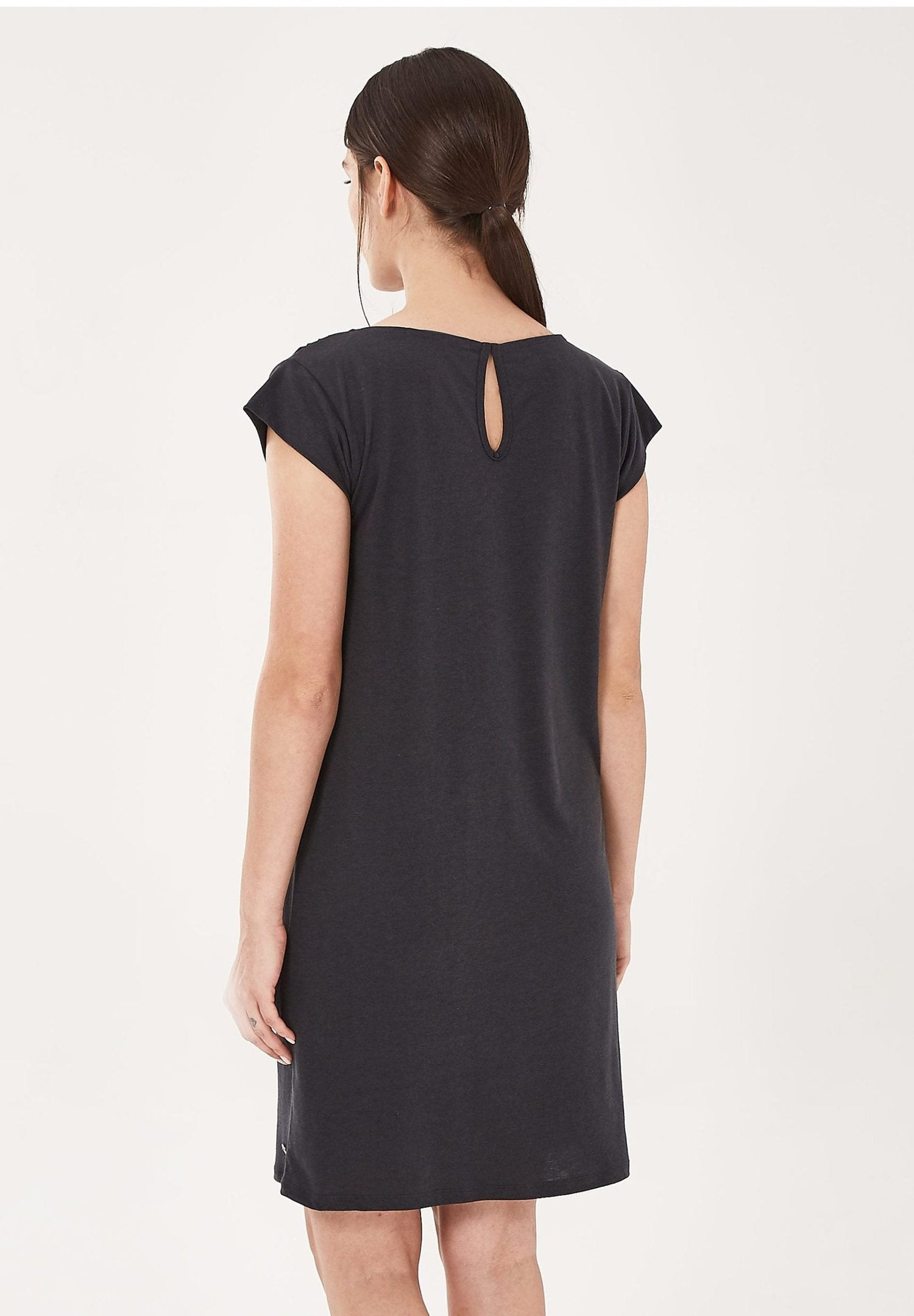Lyocellmix Jersey Minijurk Onyx