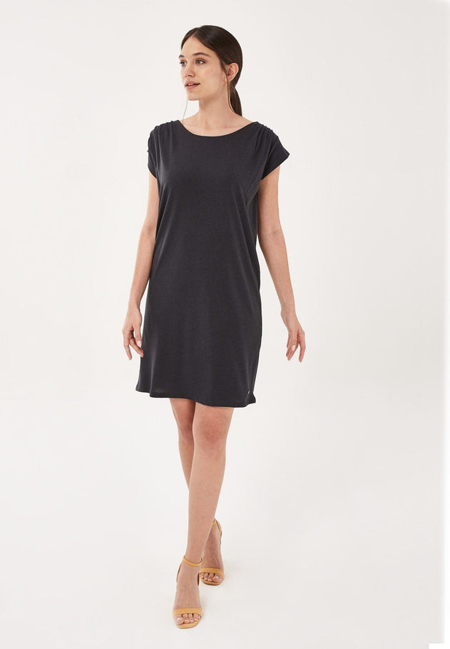 Lyocellmix Jersey Minijurk Onyx