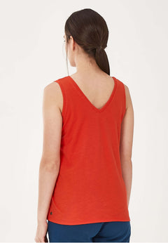 Toucan Geborduurd Tanktop Rood