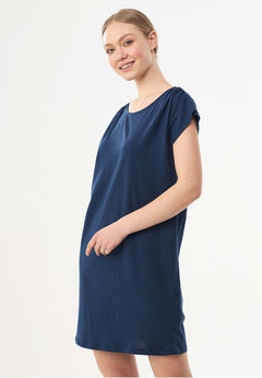 Lyocellmix Jersey Minijurk Marineblauw