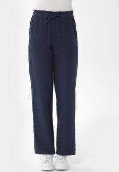 Garment Dyed Pants Navy Blue