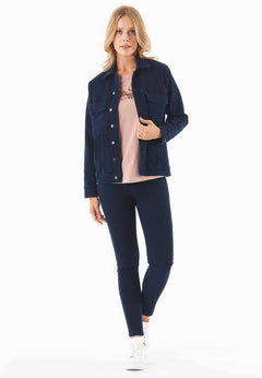 Women's Organic Cotton Denim Jacket Dark Navy