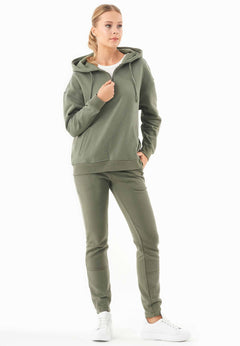 Quarter-zip Hoodie Middenolijf