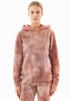 Tie-dye Hoodie Misty Rose