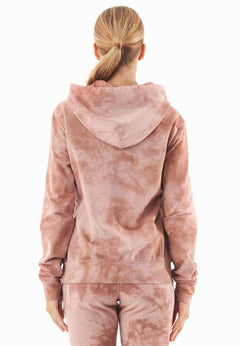 Tie-dye Hoodie Misty Rose