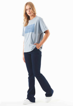 C'est La Vie T-shirt Dusty Blue