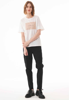 C'est la vie Organic Cotton T-Shirt Off White